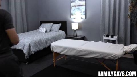 shawn again - stepson gives stepdad a massage - gay porn